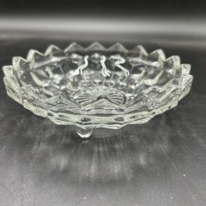 Whitehall by Indiana glass Elegant Clear Glass footed Bowl